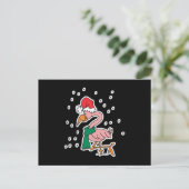 niedliche Weihnachtsbrust Feiertagspostkarte (Stehend Vorderseite)