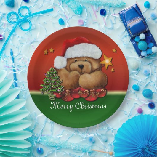 Niedliche Weihnachtsbuch-Teller Pappteller (Party)