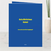 Niedliche WeihnachtsCamel Custom Card Karte (Rückseite)