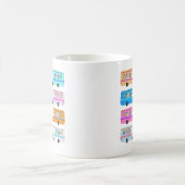 Niedliche Weihnachtscamps Vintage RV-Motorhäuser Kaffeetasse (Mittel)