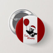 Niedliche WeihnachtsCartoon-Bärn-Abzeichen Button (Vorne & Hinten)