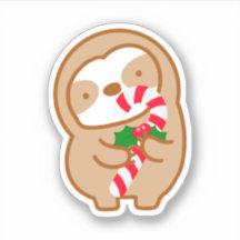 Niedliche Weihnachtscreme Candy Sloth