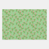 Niedliche Weihnachtscreme Canes Weihnachten Weihna Geschenkpapier Set (Vorderseite 2)