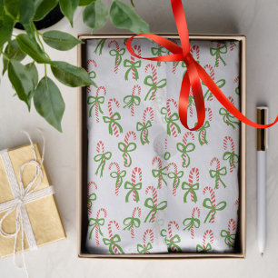 Niedliche Weihnachtscreme Canes Xmas Weihnachtsges Seidenpapier