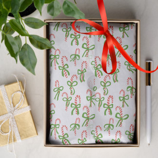 Niedliche Weihnachtscreme Canes Xmas Weihnachtsges Seidenpapier