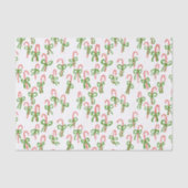 Niedliche Weihnachtscreme Canes Xmas Weihnachtsges Seidenpapier (Vorderseite)