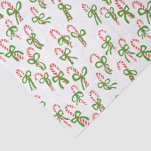 Niedliche Weihnachtscreme Canes Xmas Weihnachtsges Seidenpapier (Ausschnitt)