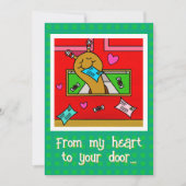 Niedliche Weihnachtscreme-Färbung Feiertagskarte (Vorderseite)