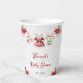 Niedliche Weihnachtscreme Pappbecher (Vorderseite)