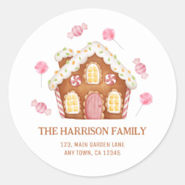 Niedliche Weihnachtscreme Runder Aufkleber