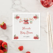 Niedliche Weihnachtscreme Serviette (Beispiel)