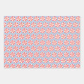 Niedliche Weihnachtscreme Umschlagpapier Set 3 Geschenkpapier Set (Vorderseite 2)