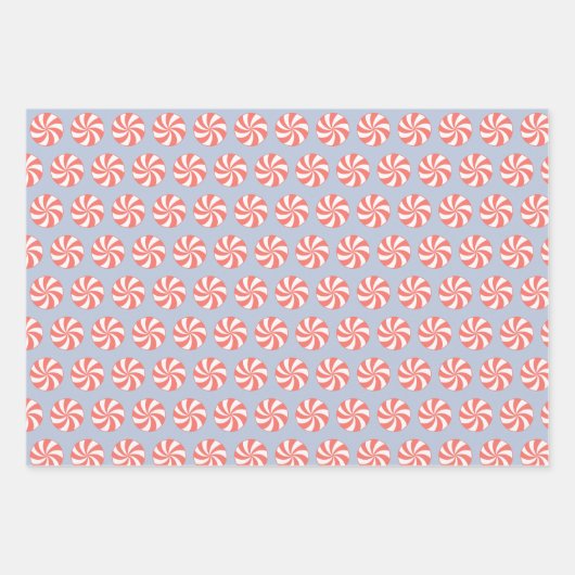 Niedliche Weihnachtscreme Umschlagpapier Set 3 Geschenkpapier Set (Vorderseite 2)