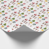 niedliche Weihnachtsdekoration Geschenkpapier (Ecke)