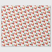 Niedliche Weihnachtsdekorationen Geschenkpapier (Flach)