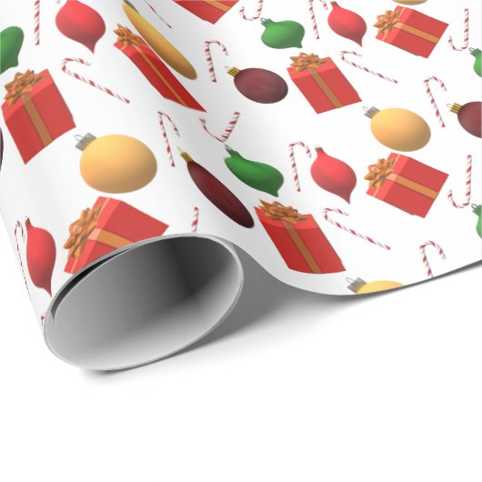 Niedliche Weihnachtsdekorationen Geschenkpapier (Rolleneckpunkt)