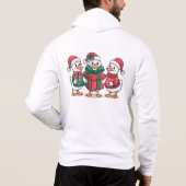 Niedliche Weihnachtsducks Cartoon Art-68105 Hoodie (Rückseite)