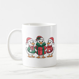 Niedliche Weihnachtsducks Cartoon Art-68105 Kaffeetasse
