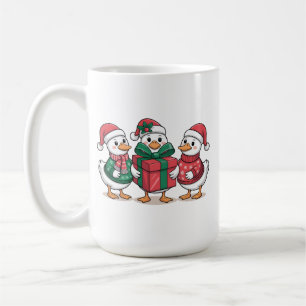 Niedliche Weihnachtsducks Cartoon Art-68105 Kaffeetasse