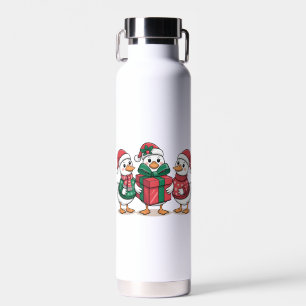 Niedliche Weihnachtsducks Cartoon Art-68105 Trinkflasche
