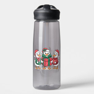 Niedliche Weihnachtsducks Cartoon Art-68105 Trinkflasche