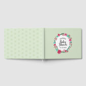 Niedliche Weihnachtsdusche Blume Wreath Gästebuch (Voll)