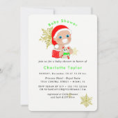 Niedliche Weihnachtsdusche einladen Einladung (Vorderseite)