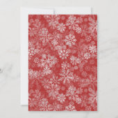 Niedliche Weihnachtsdusche Einladung (Rückseite)