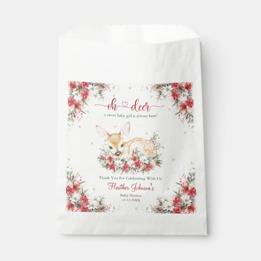 Niedliche Weihnachtsdusche Geschenktütchen (Vorderseite)