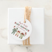 Niedliche Weihnachtsdusche im Wasserfarben Geschenkanhänger (Beispiel)