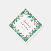 Niedliche Weihnachtsdusche Serviette (Ecke)