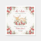 Niedliche Weihnachtsdusche Serviette (Vorderseite)