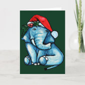 Niedliche Weihnachtselementar-Weihnachtsmannmütze Karte (Vorderseite)