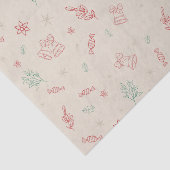 Niedliche Weihnachtselemente Seidenpapier (Ausschnitt)