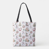Niedliche Weihnachtselemente Tasche (Rückseite)