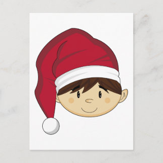 Niedliche Weihnachtself Postkarte