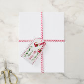 Niedliche Weihnachtself-Strümpfe Geschenkanhänger (Mit Garn)