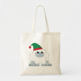 Niedliche Weihnachtself Yeti Tragetasche