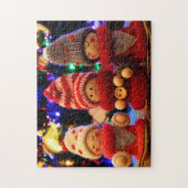Niedliche Weihnachtselfen Ornament Jigsaw Puzzle (Vertikal)