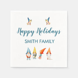 Niedliche Weihnachtselfen Papier Napkins Serviette