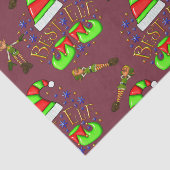 Niedliche Weihnachtselfen Seidenpapier (Ausschnitt)