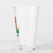 Niedliche Weihnachtselffüße personalisiert Glas (Links)
