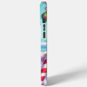 Niedliche Weihnachtsente Case-Mate iPhone Hülle (Rückseite / Links)