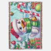 Niedliche Weihnachtsente Decke (Vorderseite Vertikal)