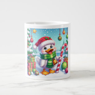 Niedliche Weihnachtsente Jumbo-Tasse