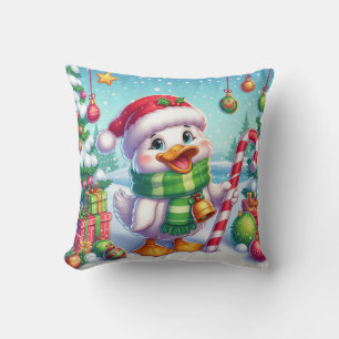 Niedliche Weihnachtsente Kissen