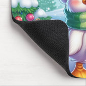 Niedliche Weihnachtsente Mousepad (Ecke)