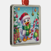 Niedliche Weihnachtsente Ornament Aus Metall (Rechts)