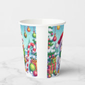 Niedliche Weihnachtsente Pappbecher (Links)
