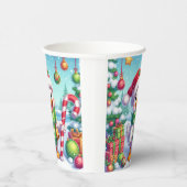 Niedliche Weihnachtsente Pappbecher (Rechts)